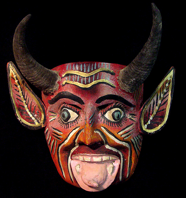 each devil is unique; painting styles may vary slightly; horns are natural