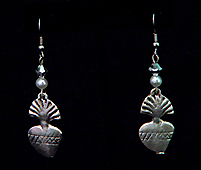 heart milagro earrings