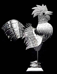 Rooster in tin